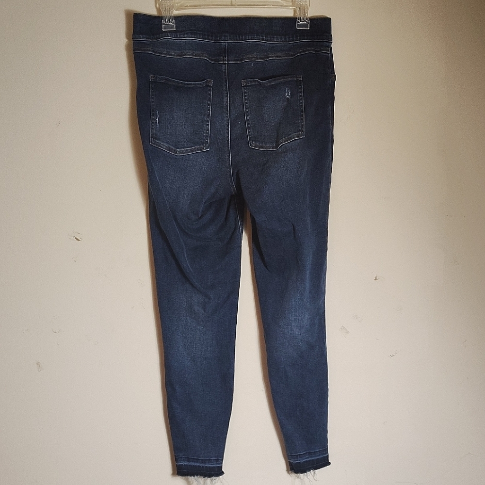 SPANX Blue Skinny Jeans with Smooth Texture - Picture 2 of 7